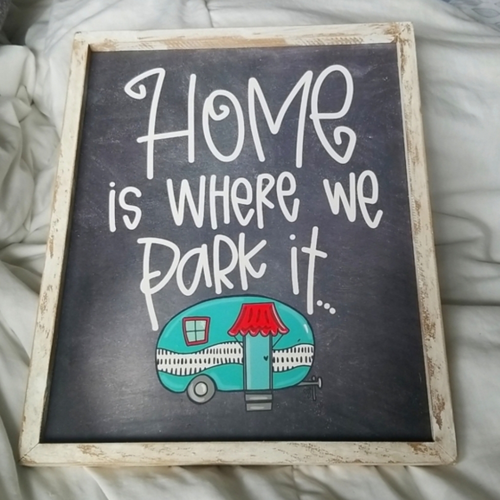 Copy Camper Wall Art Decor Sign Easter Spring New With Tag